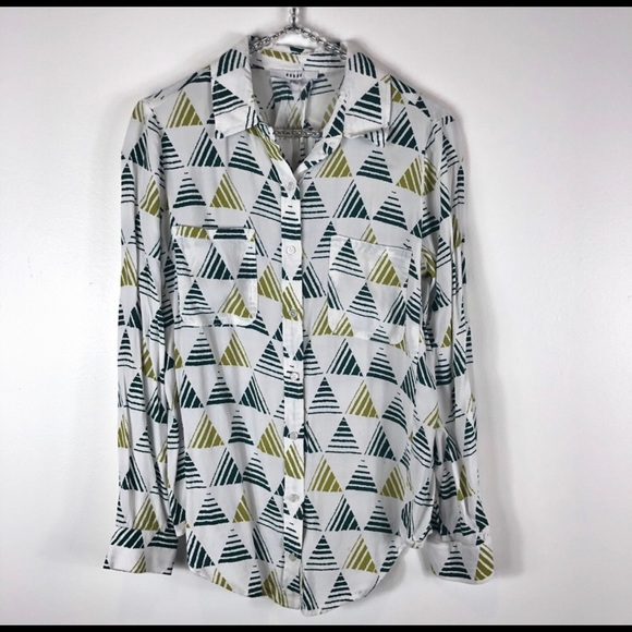 Ro&De Geometric Print Button Up Tunic Size XS - Picture 3 of 11